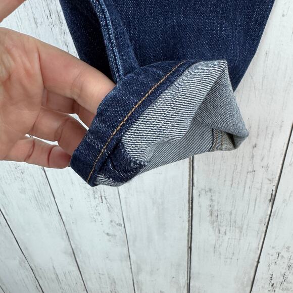 PRADA Dark Blue Stretch Denim Contour Fit Straight Leg High Rise Jeans Size 29 - Picture 5 of 16